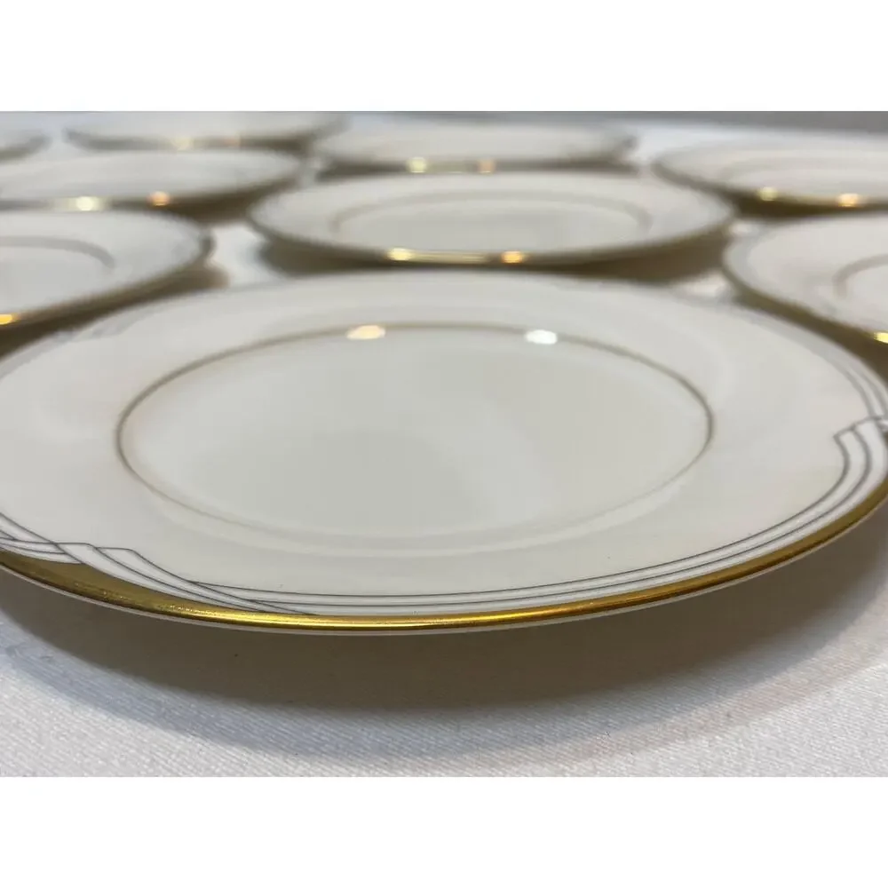 Noritake Golden Cover Dessert/Salad Plates 6.5